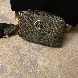 Pine Monogram Crossbody Real Python Leather Michael Kors Colllection Bag